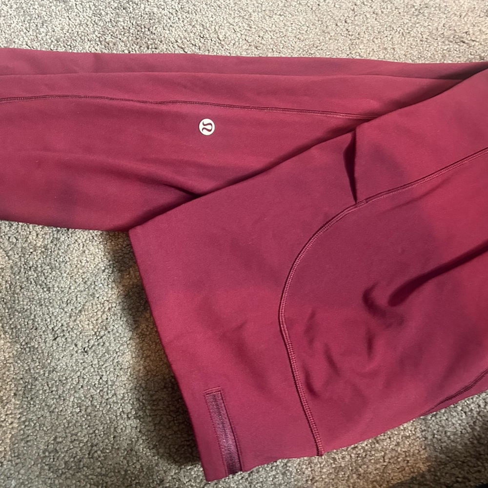 Lululemon Deep Red Active Leggings
